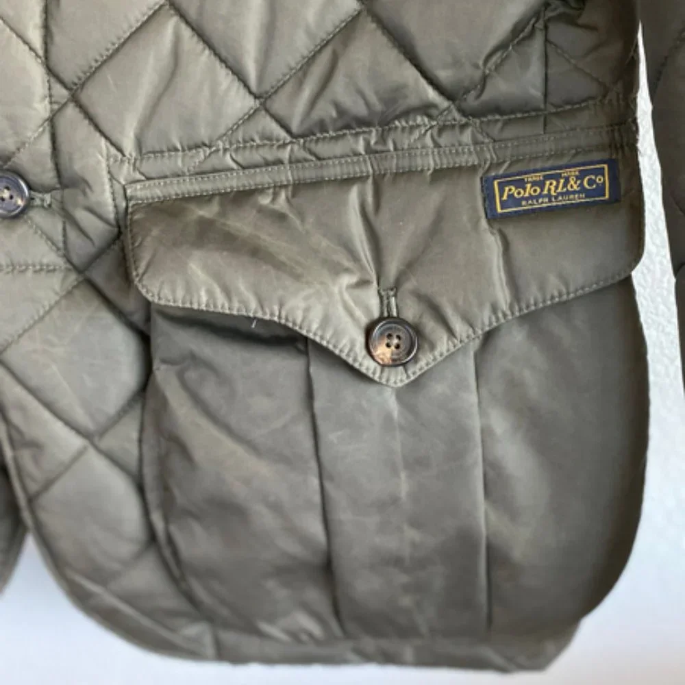 Polo Ralph Lauren Vintage Men's Medium Northfield Quilted Olive Jacket - Picture 2 of 16